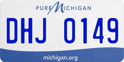 MI license plate DHJ0149