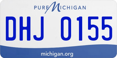 MI license plate DHJ0155