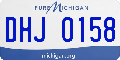 MI license plate DHJ0158