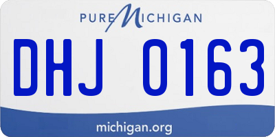 MI license plate DHJ0163