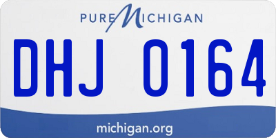 MI license plate DHJ0164