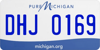 MI license plate DHJ0169