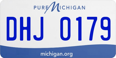 MI license plate DHJ0179