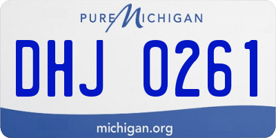 MI license plate DHJ0261