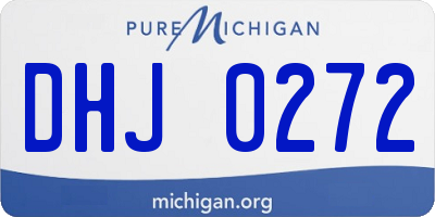 MI license plate DHJ0272