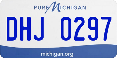 MI license plate DHJ0297