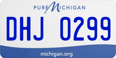 MI license plate DHJ0299