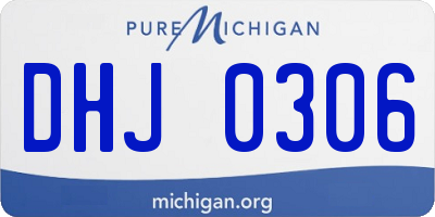 MI license plate DHJ0306