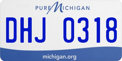 MI license plate DHJ0318