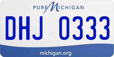 MI license plate DHJ0333