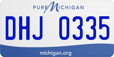 MI license plate DHJ0335