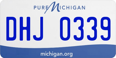 MI license plate DHJ0339