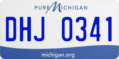 MI license plate DHJ0341