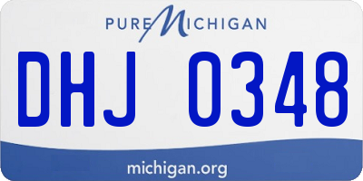 MI license plate DHJ0348