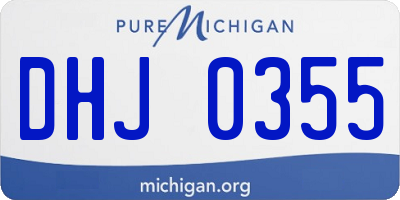 MI license plate DHJ0355