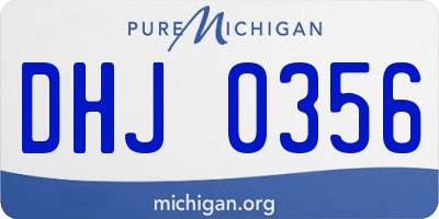 MI license plate DHJ0356