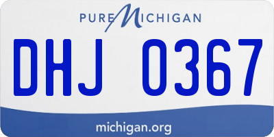 MI license plate DHJ0367