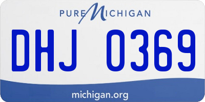 MI license plate DHJ0369