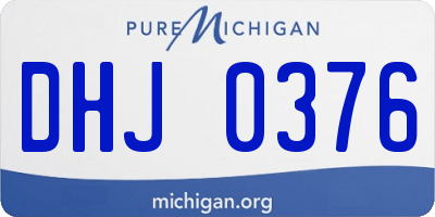 MI license plate DHJ0376