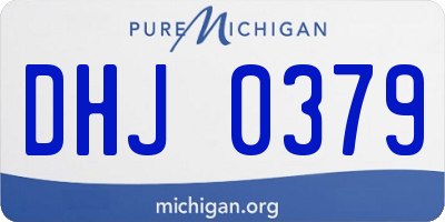 MI license plate DHJ0379