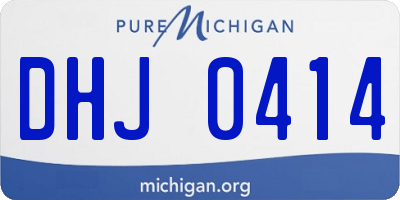 MI license plate DHJ0414