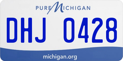 MI license plate DHJ0428