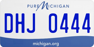 MI license plate DHJ0444