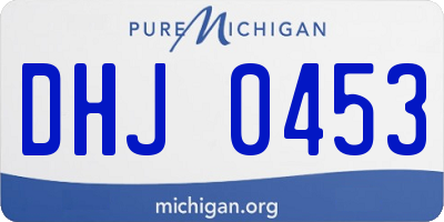 MI license plate DHJ0453