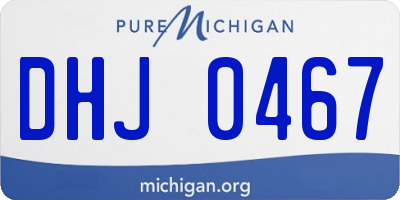 MI license plate DHJ0467