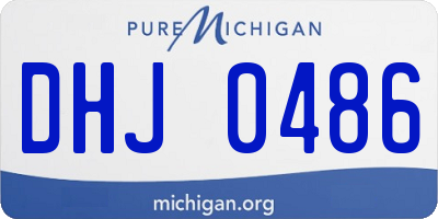MI license plate DHJ0486