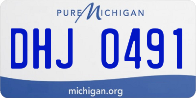 MI license plate DHJ0491
