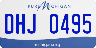 MI license plate DHJ0495