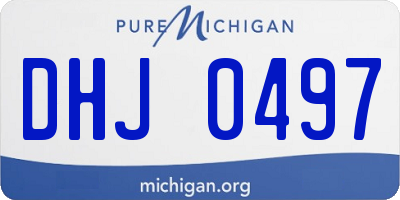 MI license plate DHJ0497
