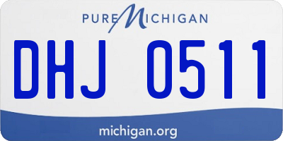MI license plate DHJ0511