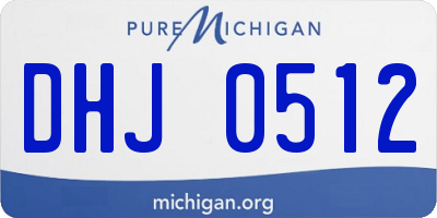 MI license plate DHJ0512