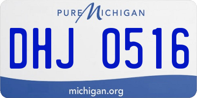 MI license plate DHJ0516