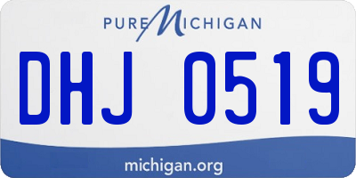 MI license plate DHJ0519