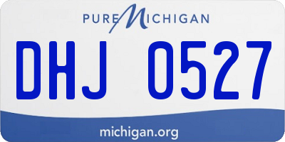 MI license plate DHJ0527
