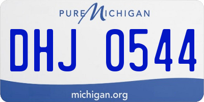 MI license plate DHJ0544