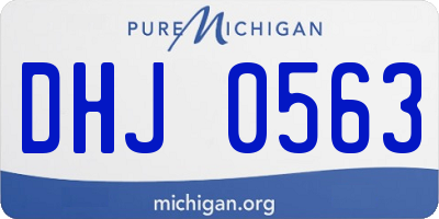 MI license plate DHJ0563