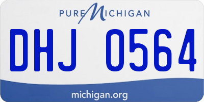 MI license plate DHJ0564