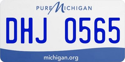 MI license plate DHJ0565