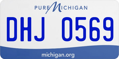 MI license plate DHJ0569