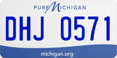 MI license plate DHJ0571