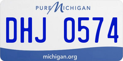 MI license plate DHJ0574