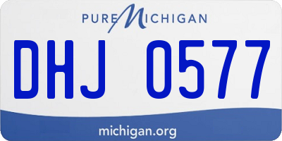 MI license plate DHJ0577
