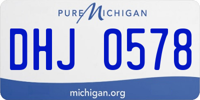 MI license plate DHJ0578