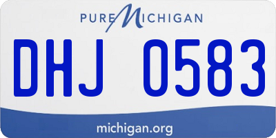 MI license plate DHJ0583