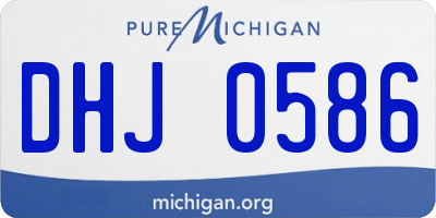 MI license plate DHJ0586