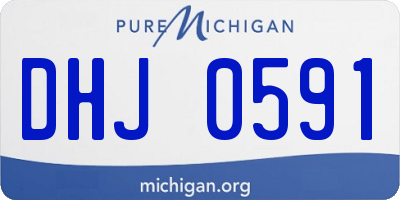 MI license plate DHJ0591